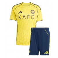 Echipament fotbal Al-Nassr Cristiano Ronaldo #7 Tricou Acasa 2025-26 pentru copii maneca scurta (+ Pantaloni scurti)