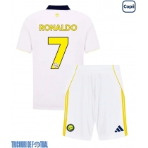 Echipament fotbal Al-Nassr Cristiano Ronaldo #7 Tricou Treilea 2025-26 pentru copii maneca scurta (+ Pantaloni scurti)