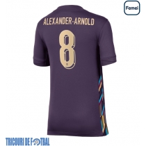 Echipament fotbal Anglia Alexander-Arnold #8 Tricou Deplasare European 2024 pentru femei maneca scurta