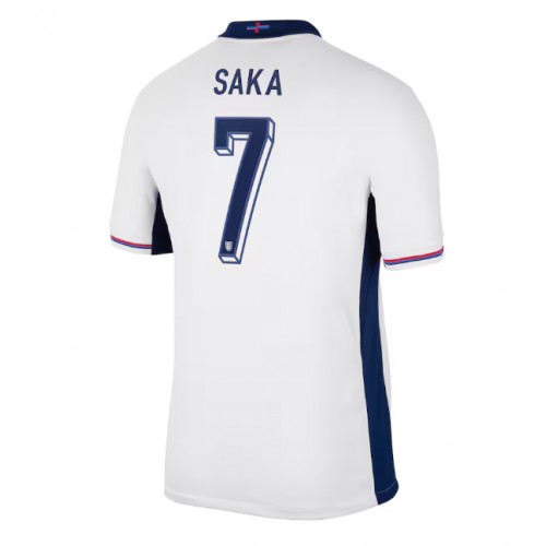 Echipament fotbal Anglia Bukayo Saka #7 Tricou Acasa European 2024 maneca scurta Echipament fotbal Anglia Bukayo Saka #7 Tricou Acasa European 2024 maneca scurta