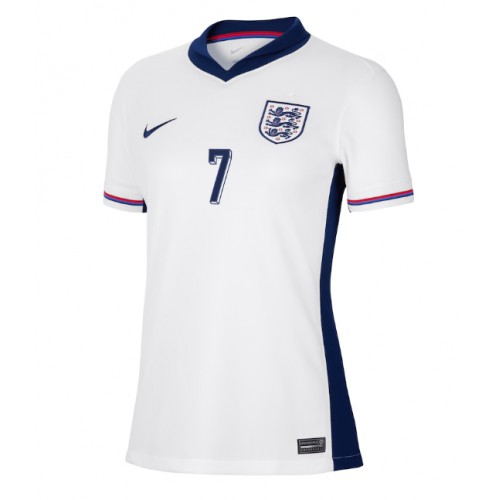 Echipament fotbal Anglia Bukayo Saka #7 Tricou Acasa European 2024 pentru femei maneca scurta Echipament fotbal Anglia Bukayo Saka #7 Tricou Acasa European 2024 pentru femei maneca scurta
