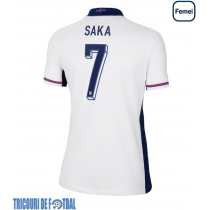 Echipament fotbal Anglia Bukayo Saka #7 Tricou Acasa European 2024 pentru femei maneca scurta