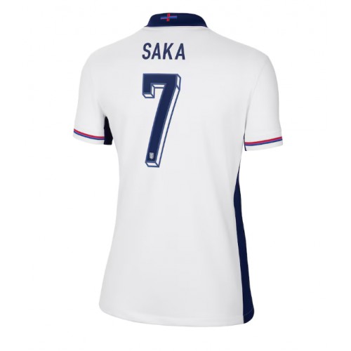 Echipament fotbal Anglia Bukayo Saka #7 Tricou Acasa European 2024 pentru femei maneca scurta Echipament fotbal Anglia Bukayo Saka #7 Tricou Acasa European 2024 pentru femei maneca scurta