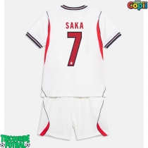 Echipament fotbal Anglia Bukayo Saka #7 Tricou Acasa Mondial 2026 pentru copii maneca scurta (+ Pantaloni scurti)