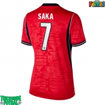 Echipament fotbal Anglia Bukayo Saka #7 Tricou Deplasare Mondial 2026 pentru femei maneca scurta