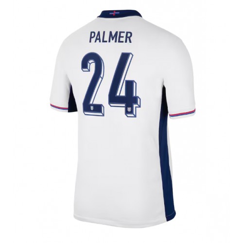 Echipament fotbal Anglia Cole Palmer #24 Tricou Acasa European 2024 maneca scurta Echipament fotbal Anglia Cole Palmer #24 Tricou Acasa European 2024 maneca scurta