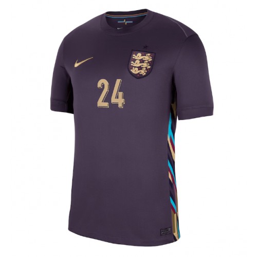 Echipament fotbal Anglia Cole Palmer #24 Tricou Deplasare European 2024 maneca scurta Echipament fotbal Anglia Cole Palmer #24 Tricou Deplasare European 2024 maneca scurta
