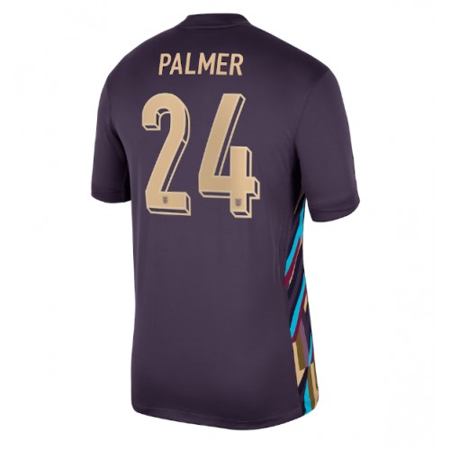 Echipament fotbal Anglia Cole Palmer #24 Tricou Deplasare European 2024 maneca scurta Echipament fotbal Anglia Cole Palmer #24 Tricou Deplasare European 2024 maneca scurta