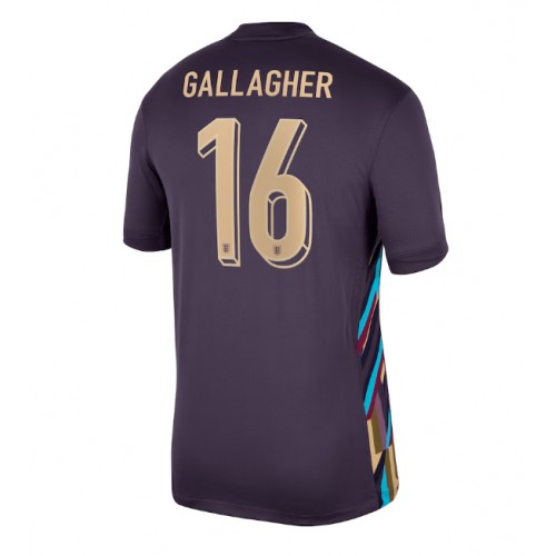 Echipament fotbal Anglia Conor Gallagher #16 Tricou Deplasare European 2024 maneca scurta Echipament fotbal Anglia Conor Gallagher #16 Tricou Deplasare European 2024 maneca scurta