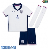Echipament fotbal Anglia Declan Rice #4 Tricou Acasa European 2024 pentru copii maneca scurta (+ Pantaloni scurti)