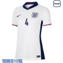 Echipament fotbal Anglia Declan Rice #4 Tricou Acasa European 2024 pentru femei maneca scurta