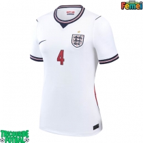 Echipament fotbal Anglia Declan Rice #4 Tricou Acasa Mondial 2026 pentru femei maneca scurta