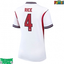 Echipament fotbal Anglia Declan Rice #4 Tricou Acasa Mondial 2026 pentru femei maneca scurta