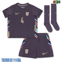 Echipament fotbal Anglia Declan Rice #4 Tricou Deplasare European 2024 pentru copii maneca scurta (+ Pantaloni scurti)