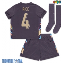 Echipament fotbal Anglia Declan Rice #4 Tricou Deplasare European 2024 pentru copii maneca scurta (+ Pantaloni scurti)