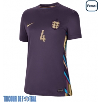Echipament fotbal Anglia Declan Rice #4 Tricou Deplasare European 2024 pentru femei maneca scurta