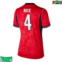 Echipament fotbal Anglia Declan Rice #4 Tricou Deplasare Mondial 2026 pentru femei maneca scurta