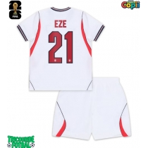 Echipament fotbal Anglia Eberechi Eze #21 Tricou Acasa Mondial 2026 pentru copii maneca scurta (+ Pantaloni scurti)