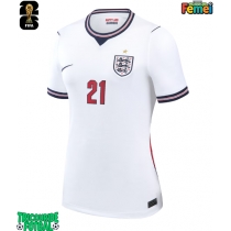 Echipament fotbal Anglia Eberechi Eze #21 Tricou Acasa Mondial 2026 pentru femei maneca scurta