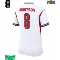 Echipament fotbal Anglia Elliot Anderson #8 Tricou Acasa Mondial 2026 pentru femei maneca scurta