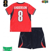 Echipament fotbal Anglia Elliot Anderson #8 Tricou Deplasare Mondial 2026 pentru copii maneca scurta (+ Pantaloni scurti)