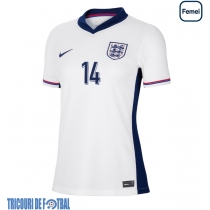 Echipament fotbal Anglia Ezri Konsa #14 Tricou Acasa European 2024 pentru femei maneca scurta