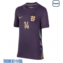 Echipament fotbal Anglia Ezri Konsa #14 Tricou Deplasare European 2024 pentru femei maneca scurta