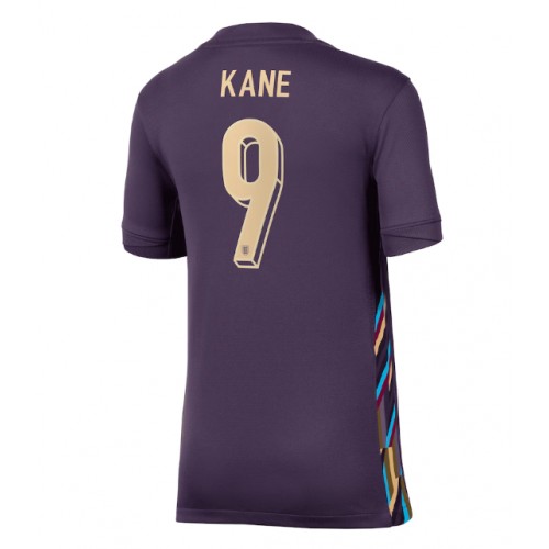 Echipament fotbal Anglia Harry Kane #9 Tricou Deplasare European 2024 pentru femei maneca scurta Echipament fotbal Anglia Harry Kane #9 Tricou Deplasare European 2024 pentru femei maneca scurta