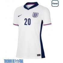 Echipament fotbal Anglia Jarrod Bowen #20 Tricou Acasa European 2024 pentru femei maneca scurta