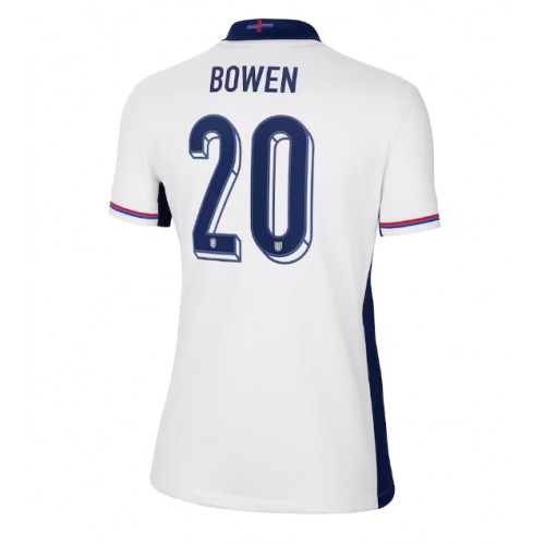 Echipament fotbal Anglia Jarrod Bowen #20 Tricou Acasa European 2024 pentru femei maneca scurta Echipament fotbal Anglia Jarrod Bowen #20 Tricou Acasa European 2024 pentru femei maneca scurta