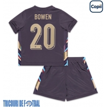 Echipament fotbal Anglia Jarrod Bowen #20 Tricou Deplasare European 2024 pentru copii maneca scurta (+ Pantaloni scurti)