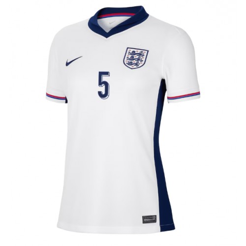 Echipament fotbal Anglia John Stones #5 Tricou Acasa European 2024 pentru femei maneca scurta Echipament fotbal Anglia John Stones #5 Tricou Acasa European 2024 pentru femei maneca scurta