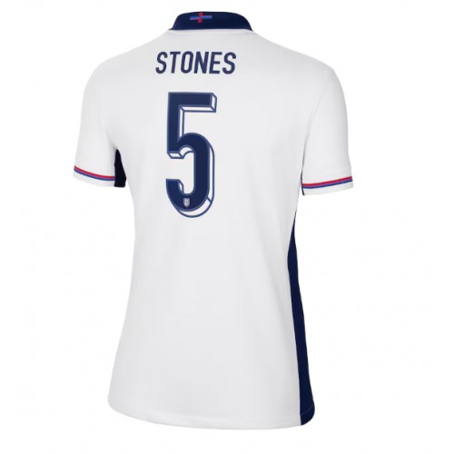 Echipament fotbal Anglia John Stones #5 Tricou Acasa European 2024 pentru femei maneca scurta Echipament fotbal Anglia John Stones #5 Tricou Acasa European 2024 pentru femei maneca scurta