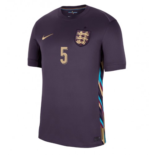 Echipament fotbal Anglia John Stones #5 Tricou Deplasare European 2024 maneca scurta Echipament fotbal Anglia John Stones #5 Tricou Deplasare European 2024 maneca scurta