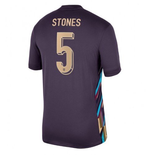 Echipament fotbal Anglia John Stones #5 Tricou Deplasare European 2024 maneca scurta Echipament fotbal Anglia John Stones #5 Tricou Deplasare European 2024 maneca scurta