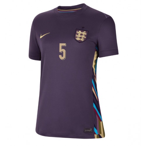 Echipament fotbal Anglia John Stones #5 Tricou Deplasare European 2024 pentru femei maneca scurta Echipament fotbal Anglia John Stones #5 Tricou Deplasare European 2024 pentru femei maneca scurta