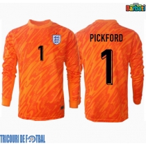 Echipament fotbal Anglia Jordan Pickford #1 Portar Tricou Acasa European 2024 maneca lunga