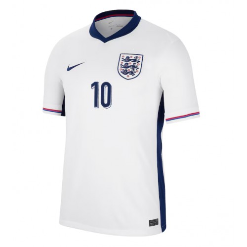 Echipament fotbal Anglia Jude Bellingham #10 Tricou Acasa European 2024 maneca scurta Echipament fotbal Anglia Jude Bellingham #10 Tricou Acasa European 2024 maneca scurta