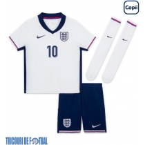 Echipament fotbal Anglia Jude Bellingham #10 Tricou Acasa European 2024 pentru copii maneca scurta (+ Pantaloni scurti)