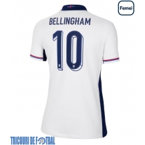 Echipament fotbal Anglia Jude Bellingham #10 Tricou Acasa European 2024 pentru femei maneca scurta