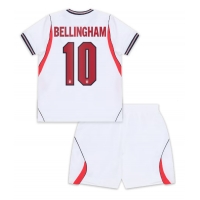 Echipament fotbal Anglia Jude Bellingham #10 Tricou Acasa Mondial 2026 pentru copii maneca scurta (+ Pantaloni scurti)