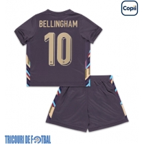 Echipament fotbal Anglia Jude Bellingham #10 Tricou Deplasare European 2024 pentru copii maneca scurta (+ Pantaloni scurti)