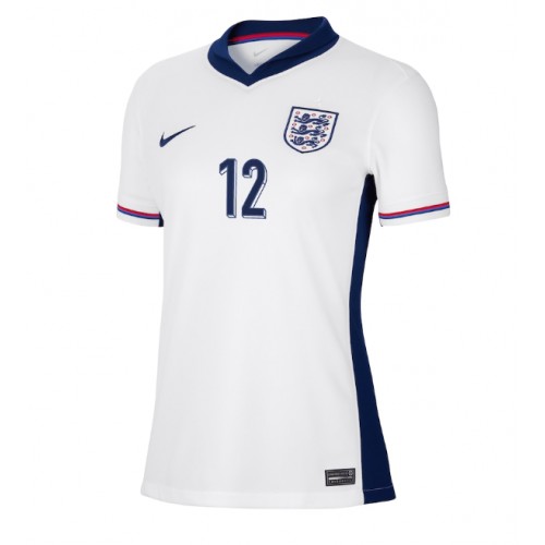 Echipament fotbal Anglia Kieran Trippier #12 Tricou Acasa European 2024 pentru femei maneca scurta Echipament fotbal Anglia Kieran Trippier #12 Tricou Acasa European 2024 pentru femei maneca scurta