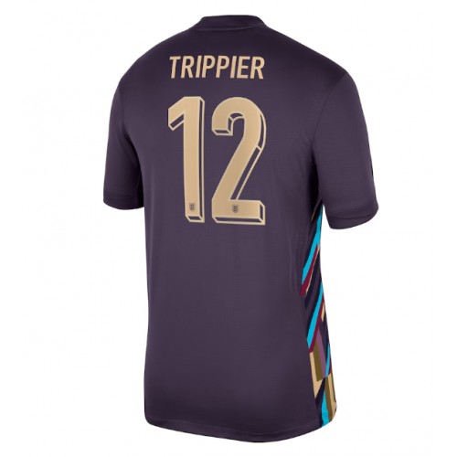 Echipament fotbal Anglia Kieran Trippier #12 Tricou Deplasare European 2024 maneca scurta Echipament fotbal Anglia Kieran Trippier #12 Tricou Deplasare European 2024 maneca scurta
