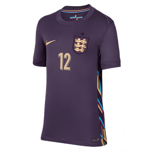 Echipament fotbal Anglia Kieran Trippier #12 Tricou Deplasare European 2024 pentru femei maneca scurta Echipament fotbal Anglia Kieran Trippier #12 Tricou Deplasare European 2024 pentru femei maneca scurta