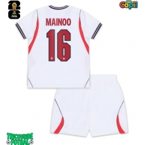 Echipament fotbal Anglia Kobbie Mainoo #16 Tricou Acasa Mondial 2026 pentru copii maneca scurta (+ Pantaloni scurti)