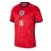 Echipament fotbal Anglia Kobbie Mainoo #16 Tricou Deplasare Mondial 2026 maneca scurta