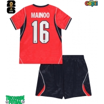 Echipament fotbal Anglia Kobbie Mainoo #16 Tricou Deplasare Mondial 2026 pentru copii maneca scurta (+ Pantaloni scurti)
