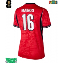Echipament fotbal Anglia Kobbie Mainoo #16 Tricou Deplasare Mondial 2026 pentru femei maneca scurta