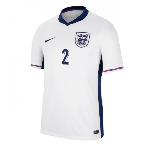 Echipament fotbal Anglia Kyle Walker #2 Tricou Acasa European 2024 maneca scurta Echipament fotbal Anglia Kyle Walker #2 Tricou Acasa European 2024 maneca scurta